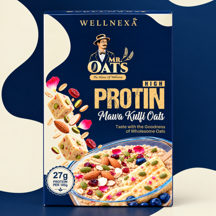 Wellnexa High Protein Mawa Kulfi Oats – 400g